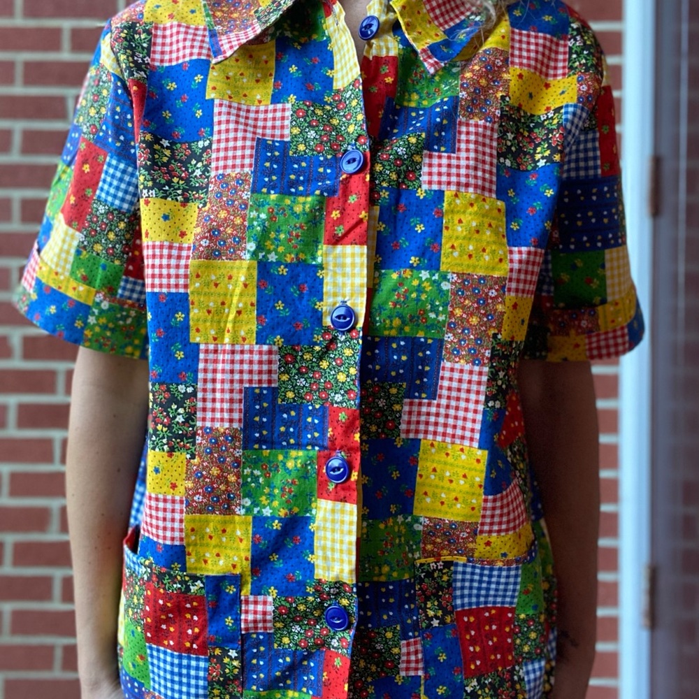 Vintage Patchwork Shirt - image 4